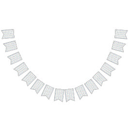 Regenbogen-Musiknoten (weiß) Party Wimpelkette