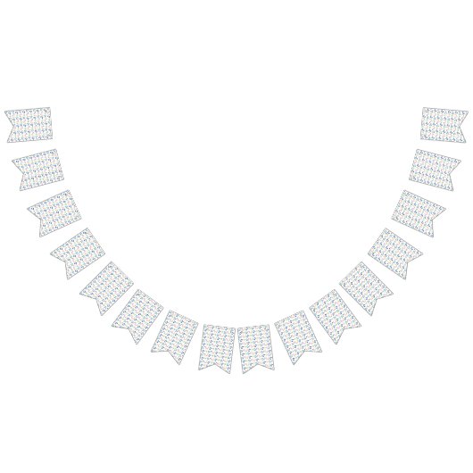 Regenbogen-Musiknoten (weiß) Party Wimpelkette (Alle)