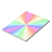 Regenbogen Muster 3 Notizblock (Rotiert)
