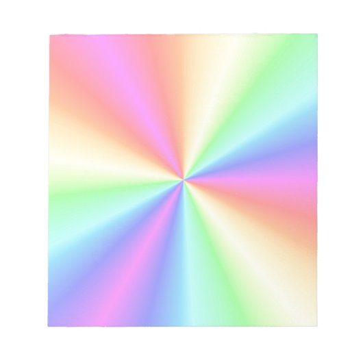 Regenbogen Muster 3 Notizblock (Vorderseite)