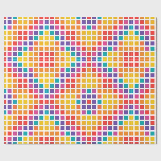 Regenbogen Muster Grafisch Geschenkpapier (Flach)