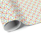 Regenbogen Muster Grafisch Geschenkpapier (Rolleneckpunkt)