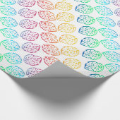 Regenbogen Muster Grafisch Geschenkpapier (Ecke)