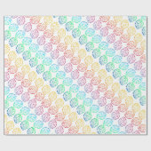 Regenbogen Muster Grafisch Geschenkpapier (Flach)