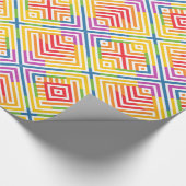 Regenbogen Muster Grafisch Geschenkpapier (Ecke)