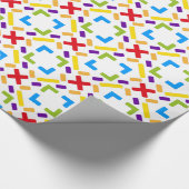 Regenbogen Muster Grafisch Geschenkpapier (Ecke)