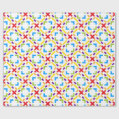 Regenbogen Muster Grafisch Geschenkpapier (Flach)