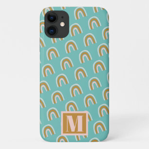 Regenbogen-Muster-Monogramm Case-Mate iPhone Hülle