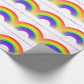 Regenbogen-Muster-Packpapier Geschenkpapier (Ecke)