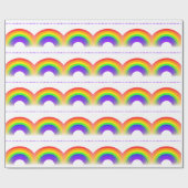 Regenbogen-Muster-Packpapier Geschenkpapier (Flach)