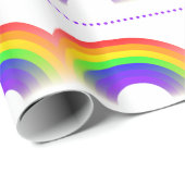 Regenbogen-Muster-Packpapier Geschenkpapier (Rolleneckpunkt)