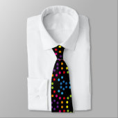 Regenbogen Musterpolka Krawatte (Gebunden)