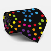 Regenbogen Musterpolka Krawatte (Gerollt)