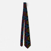 Regenbogen Musterpolka Krawatte (Rückseite)