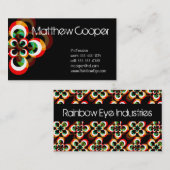 Regenbogen mustert Visitenkarten Visitenkarte (Vorne/Hinten)