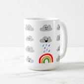 Regenbogen nach dem Sturm - bewölkte Tasse des Kaf (VorderseiteRechts)