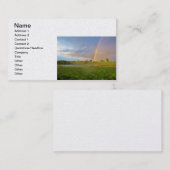 "Regenbogen nach dem Sturm" Visitenkarte (Vorne/Hinten)