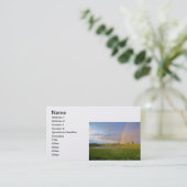 "Regenbogen nach dem Sturm" Visitenkarte (Stehend Vorderseite)