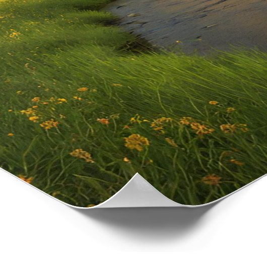 Regenbogen nach der Dusche Poster (Ecke)