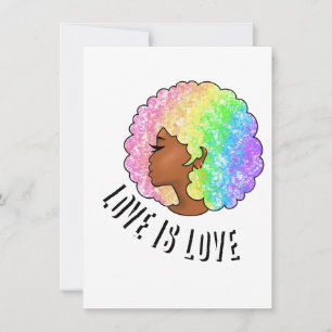 Regenbogen nach LGBTQ Liebe ist Liebe stolz schwar Einladung