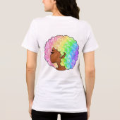 Regenbogen nach LGBTQ Liebe ist Liebe stolz schwar Tri-Blend Shirt (Rückseite)