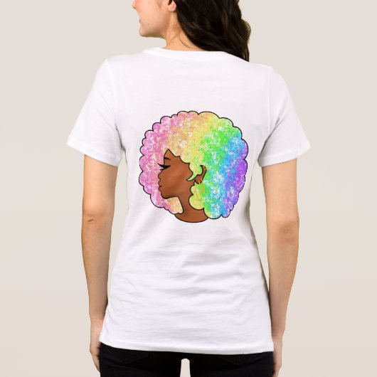 Regenbogen nach LGBTQ Liebe ist Liebe stolz schwar Tri-Blend Shirt (Rückseite)