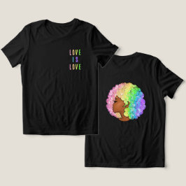 Regenbogen nach LGBTQ Liebe ist Liebe stolz schwar Tri-Blend Shirt