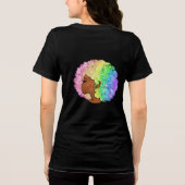 Regenbogen nach LGBTQ Liebe ist Liebe stolz schwar Tri-Blend Shirt (Rückseite)
