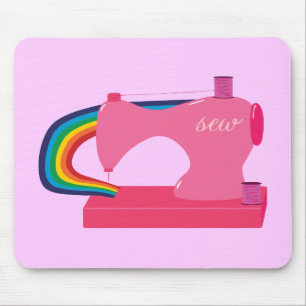Regenbogen nähen mousepad