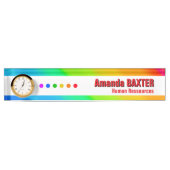 Regenbogen-Name-Tag Namensplakette (Vorderseite)