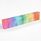 Regenbogen Namensplakette