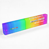 Regenbogen-Namensschild Namensplakette