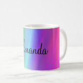 Regenbogen-NamensTasse Kaffeetasse (VorderseiteRechts)