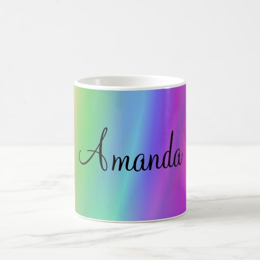 Regenbogen-NamensTasse Kaffeetasse (Mittel)
