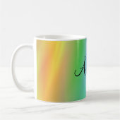 Regenbogen-NamensTasse Kaffeetasse (Links)