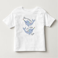 Regenbogen Narwhal Seeunicorn-Kleinkindraglan-T -