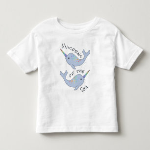 Regenbogen Narwhal Seeunicorn-Kleinkindraglan-T - Kleinkind T-shirt