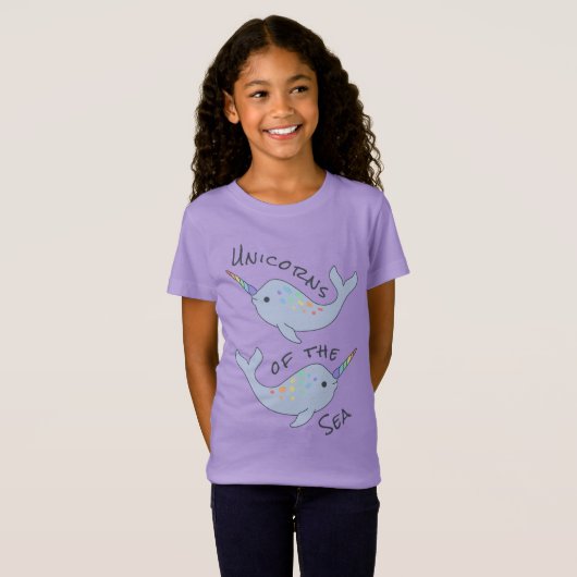 Regenbogen Narwhal Seeunicorns-T - Shirt (Kind) (Vorne ganz)