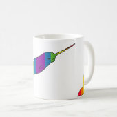 Regenbogen Narwhal Tasse (VorderseiteRechts)