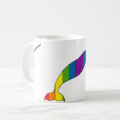 Regenbogen Narwhal Tasse (Vorderseite Links)
