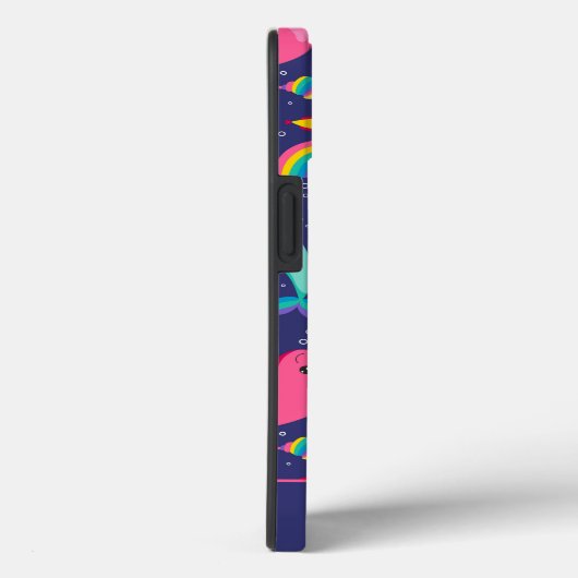 Regenbogen Narwhal unter den Meermädchen Personali Case-Mate iPhone Hülle (Rückseite / Rechts)