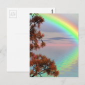 Regenbogen-Natur Postkarte (Vorne/Hinten)