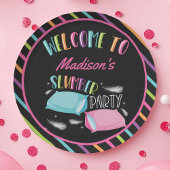 Regenbogen Nebel Slumber Party Sleepover Personali Pappteller