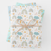 Regenbogen neue Babydusche Umhüllung Geschenkpapier Set (Beispiel)