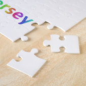 Regenbogen-New-Jersey Karte Puzzle (Seite)