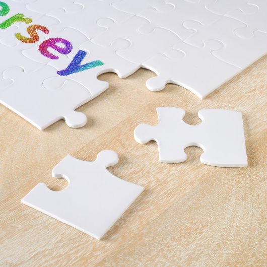 Regenbogen-New-Jersey Karte Puzzle (Seite)