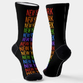 Regenbogen NEW YORK Socken (Gewinkelt)