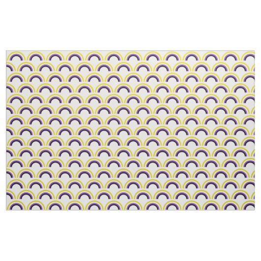 Regenbogen, nicht binär stoff (Fat Quarter (45,7 x 55,9 cm))