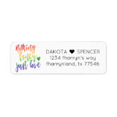 Regenbogen Nichts Extravagant nur Liebe | Hochzeit (Vorne)