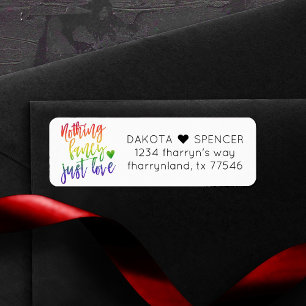 Regenbogen Nichts Extravagant nur Liebe Hochzeit